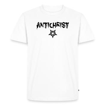Antichrist - Lucifer - T-shirt Premium bio Homme - blanc - Devant - Nico (187cm)