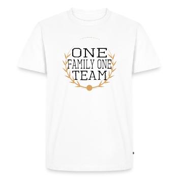 descendant vacances famille amusement enfants tante - T-shirt Premium bio Homme - blanc - Devant - Nico (187cm)