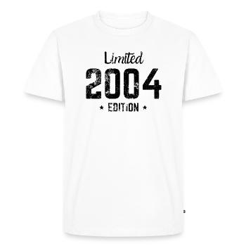 Édition Limitée 2004 18ème Anniversaire Cadeau - T-shirt Premium bio Homme - blanc - Devant - Nico (187cm)