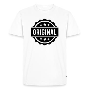 Original - Men's Premium Organic T-Shirt - white - Front - Nico (187cm)