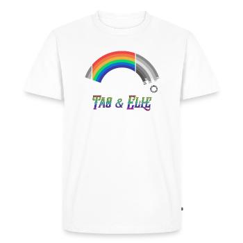 Heartstopper Rainbow Tao and Elle LBGTQIA+ - Men's Premium Organic T-Shirt - white - Front - Nico (187cm)