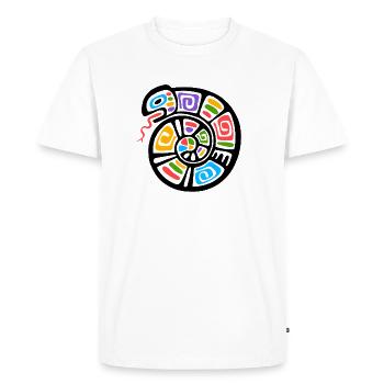Culture des Incas, symbole - T-shirt Premium bio Homme - blanc - Devant - Nico (187cm)