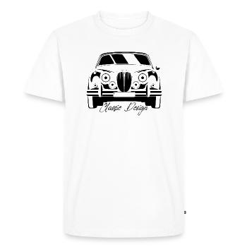 VOITURE ANGLAISE CLASSIQUE - MK2 - T-shirt Premium bio Homme - blanc - Devant - Nico (187cm)