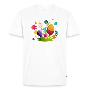 Cute design baby egg for Easter and spring - Men's Premium Organic T-Shirt - white - Front - Nico (187cm)
