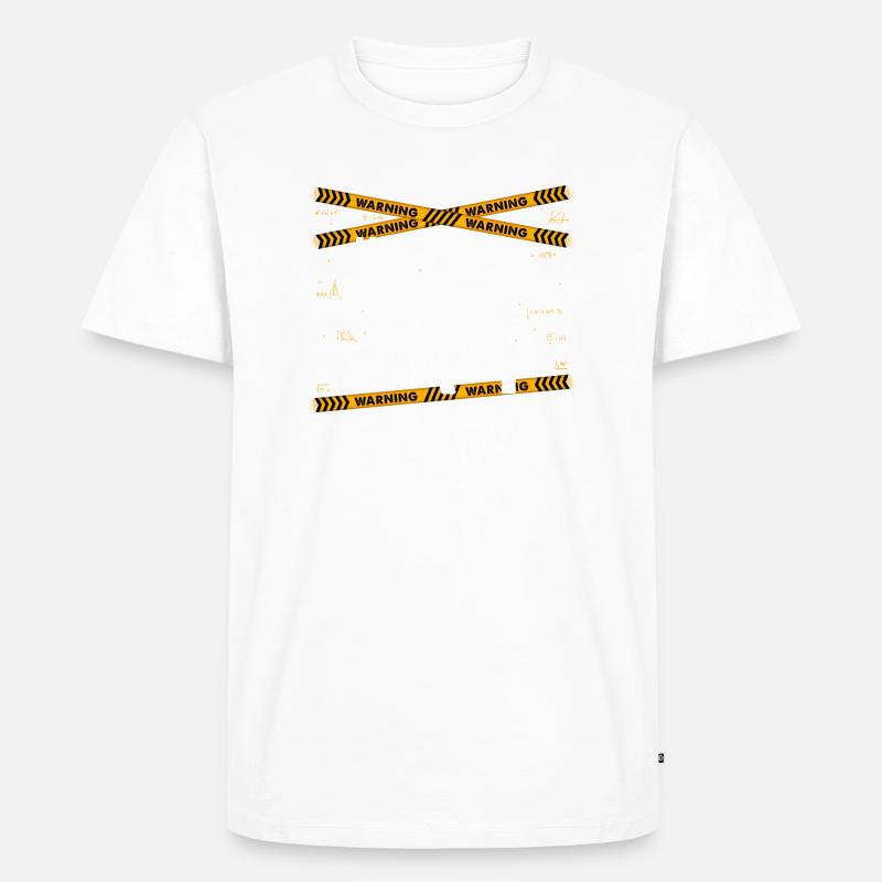 May Start Talking About Math - Men's Premium Organic T-Shirt - white