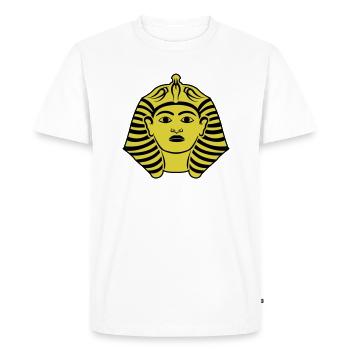 pharaon - T-shirt Premium bio Homme - blanc - Devant - Nico (187cm)