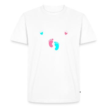 Soon To Be Mommy - Men's Premium Organic T-Shirt - white - Front - Nico (187cm)