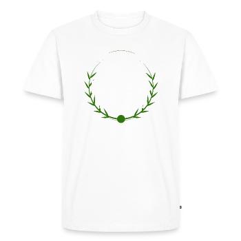 Embrasser la liberté Liberté État d’ Imagination - T-shirt Premium bio Homme - blanc - Devant - Nico (187cm)