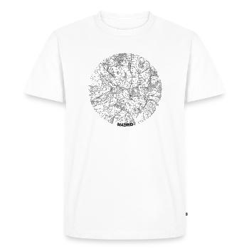Madrid - Men's Premium Organic T-Shirt - white - Front - Nico (187cm)