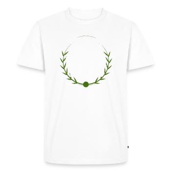 Matchs de tennis de table Défis de vitesse Cool - T-shirt Premium bio Homme - blanc - Devant - Nico (187cm)