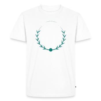 Processus de guérison aidant l’énergie de guérison de la main - T-shirt Premium bio Homme - blanc - Devant - Nico (187cm)
