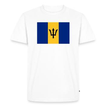 Barbados - Men's Premium Organic T-Shirt - white - Front - Nico (187cm)