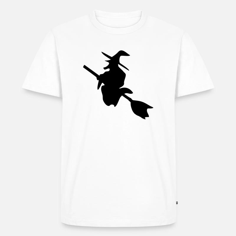 Witch - Hexe - Männer Premium Bio T-Shirt - Weiß