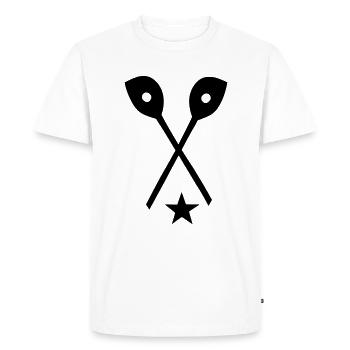 kochloeffel_2 - T-shirt Premium bio Homme - blanc - Devant - Nico (187cm)