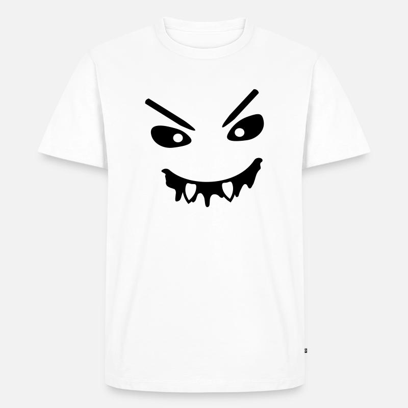vampir - Männer Premium Bio T-Shirt - Weiß