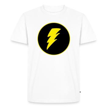 Eclair - Men's Premium Organic T-Shirt - white - Front - Nico (187cm)
