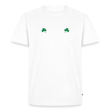 Chemise de jour de St. Patrick! - T-shirt Premium bio Homme - blanc - Devant - Nico (187cm)