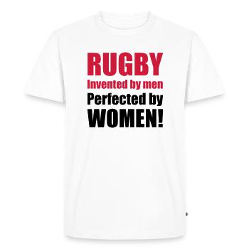 women_02 - T-shirt Premium bio Homme - blanc - Devant - Nico (187cm)