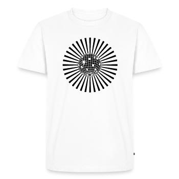 boule_a_facettes - T-shirt Premium bio Homme - blanc - Devant - Nico (187cm)