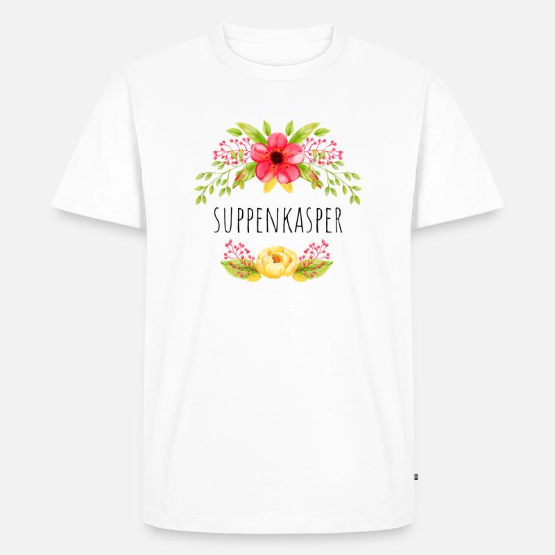 Suppenkasper - Männer Premium Bio T-Shirt - Weiß