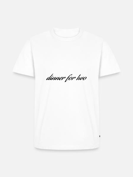 69 dinner for two - Männer Premium Bio T-Shirt - Weiß