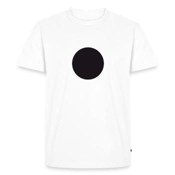 Cercle noir - T-shirt Premium bio Homme - blanc - Devant - Nico (187cm)