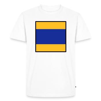 delta - T-shirt Premium bio Homme - blanc - Devant - Nico (187cm)
