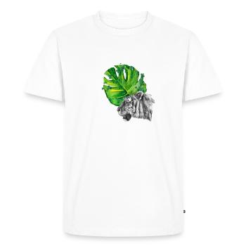 tigre - T-shirt Premium bio Homme - blanc - Devant - Nico (187cm)