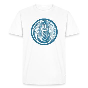 Kein Licht am Horizont - Men's Premium Organic T-Shirt - white - Front - Nico (187cm)