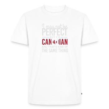 Canadian - Men's Premium Organic T-Shirt - white - Front - Nico (187cm)
