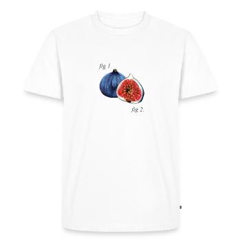 Fig. 1. Schéma des figues. - T-shirt Premium bio Homme - blanc - Devant - Nico (187cm)