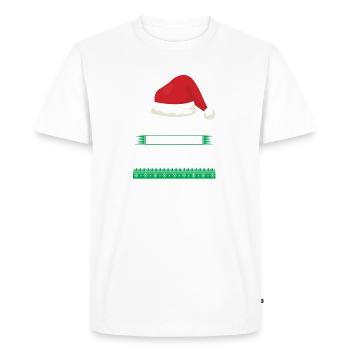Ugly Christmas - Men's Premium Organic T-Shirt - white - Front - Nico (187cm)
