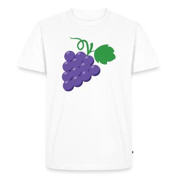 les raisins - T-shirt Premium bio Homme - blanc - Devant - Nico (187cm)