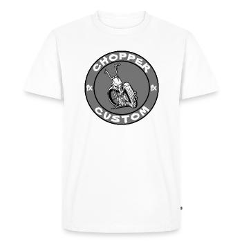 CHOPPER PERSONNALISÉ - T-shirt Premium bio Homme - blanc - Devant - Nico (187cm)