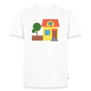 House - Men's Premium Organic T-Shirt - white - Front - Nico (187cm)