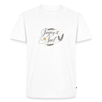Joyeux Noel - Men's Premium Organic T-Shirt - white - Front - Nico (187cm)