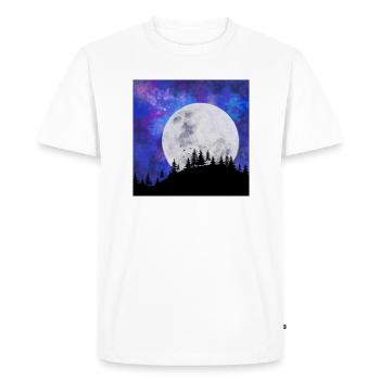 Moon dream - Men's Premium Organic T-Shirt - white - Front - Nico (187cm)