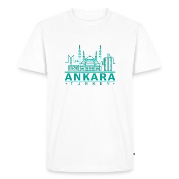 Ankara Turkey Turkey Turk Homeland Gift - Men's Premium Organic T-Shirt - white - Front - Nico (187cm)