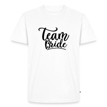 Team Bride - T-shirt Premium bio Homme - blanc - Devant - Nico (187cm)