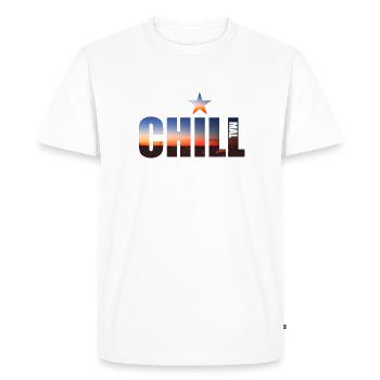 Détendez-vous Skyline Star - T-shirt Premium bio Homme - blanc - Devant - Nico (187cm)
