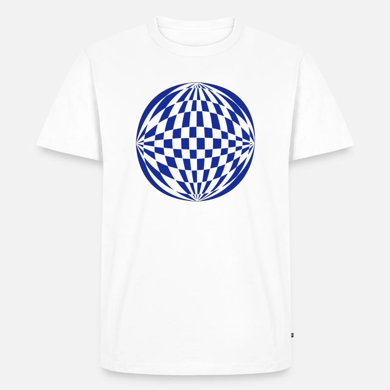 Sphère 3D - T-shirt Premium bio Homme - blanc