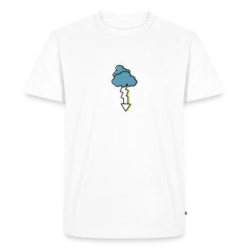 thunderstorm - Men's Premium Organic T-Shirt - white - Front - Nico (187cm)
