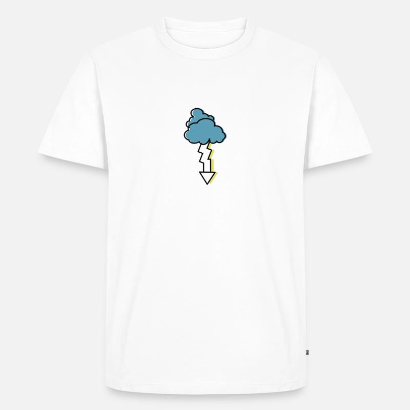 thunderstorm - Men's Premium Organic T-Shirt - white