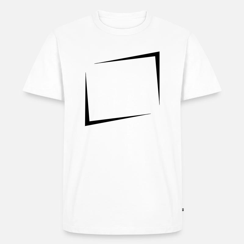 Cool shield rectangle - Men's Premium Organic T-Shirt - white