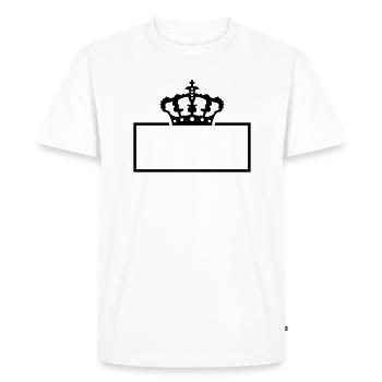 Bouclier de la couronne du roi - T-shirt Premium bio Homme - blanc - Devant - Nico (187cm)