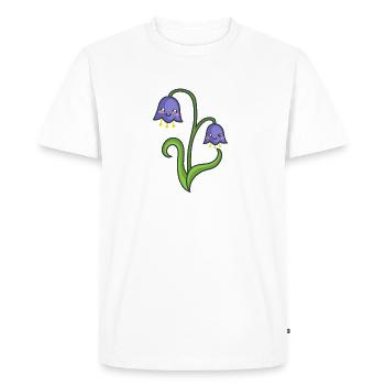 Bluebell flowers - Men's Premium Organic T-Shirt - white - Front - Nico (187cm)