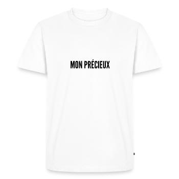 Mon précieux - T-shirt Premium bio Homme - blanc - Devant - Nico (187cm)