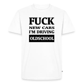 Voiture voiture - T-shirt Premium bio Homme - blanc - Devant - Nico (187cm)