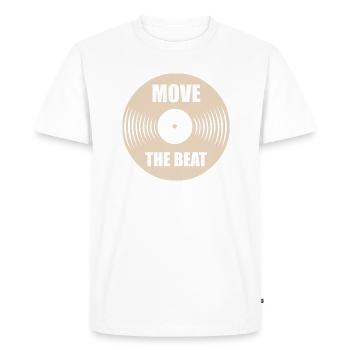Musique La musique fait bouger le rythme - T-shirt Premium bio Homme - blanc - Devant - Nico (187cm)
