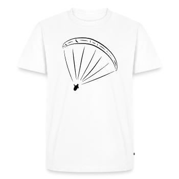 Pilot Paragliding Paraglider Gleitschirm - Men's Premium Organic T-Shirt - white - Front - Nico (187cm)